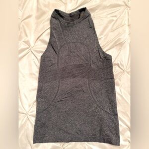 Lululemon High Neck Race Back Swifty Tech Tanktop, Hathered Grey